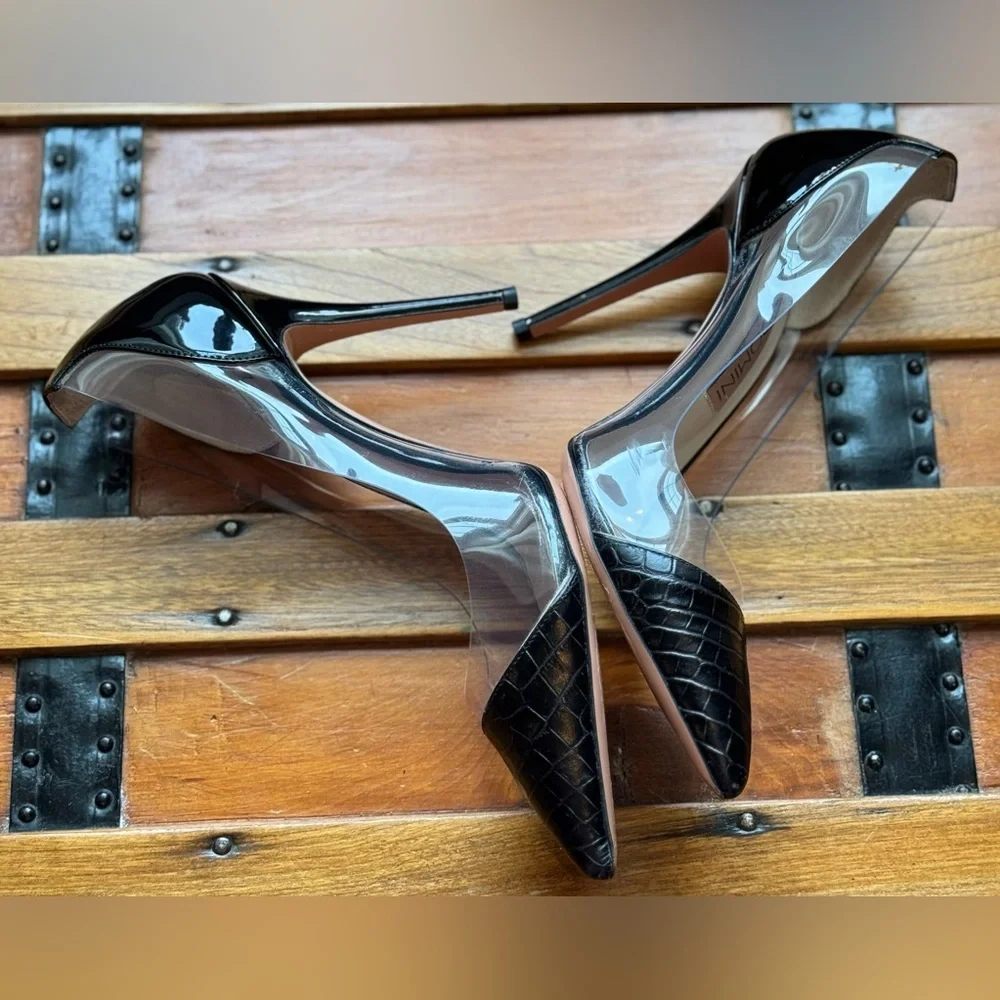 Vicedomini Black Stiletto Heels